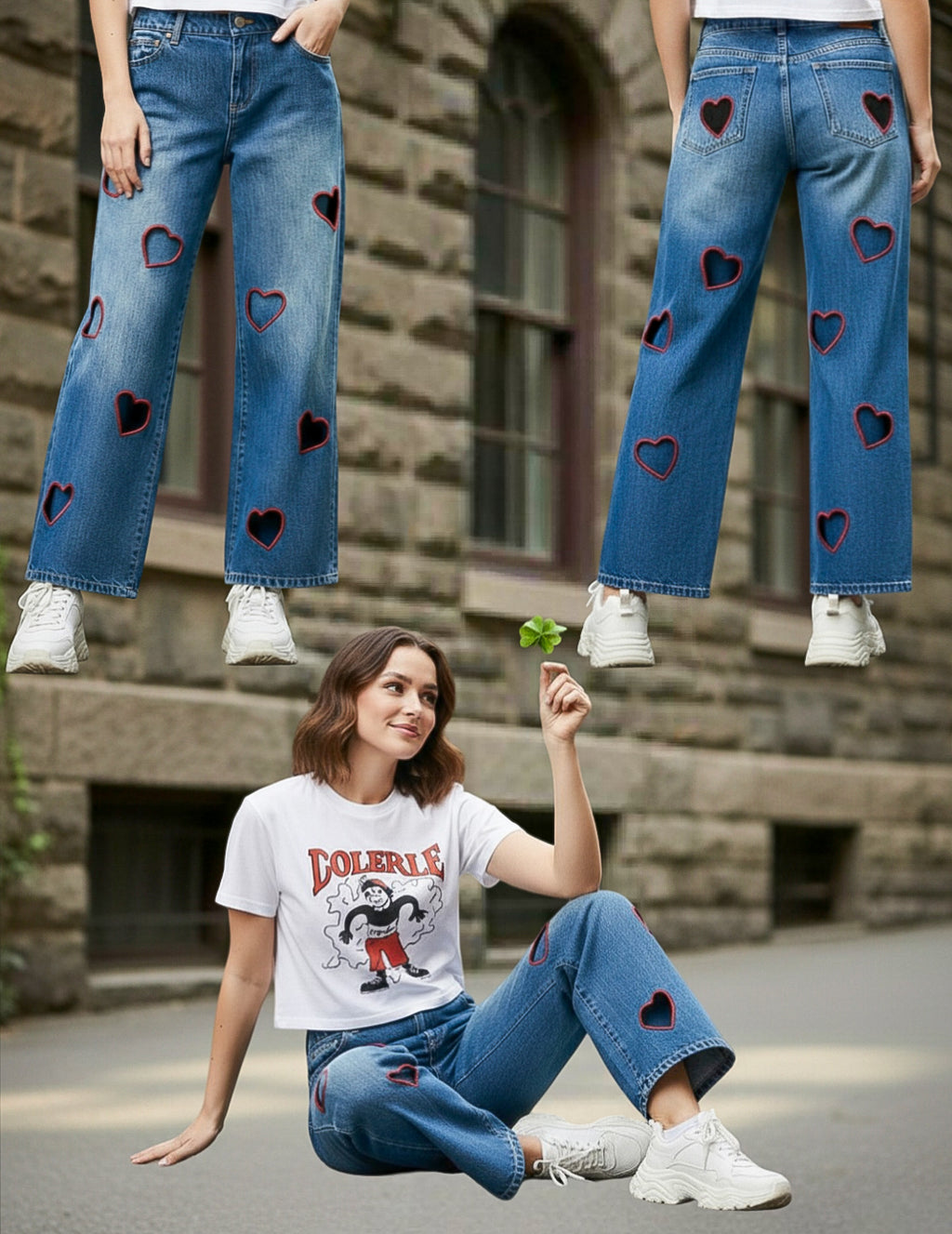 SDCB / Fashion / HEART'                Embrodri Design Denim Jen's