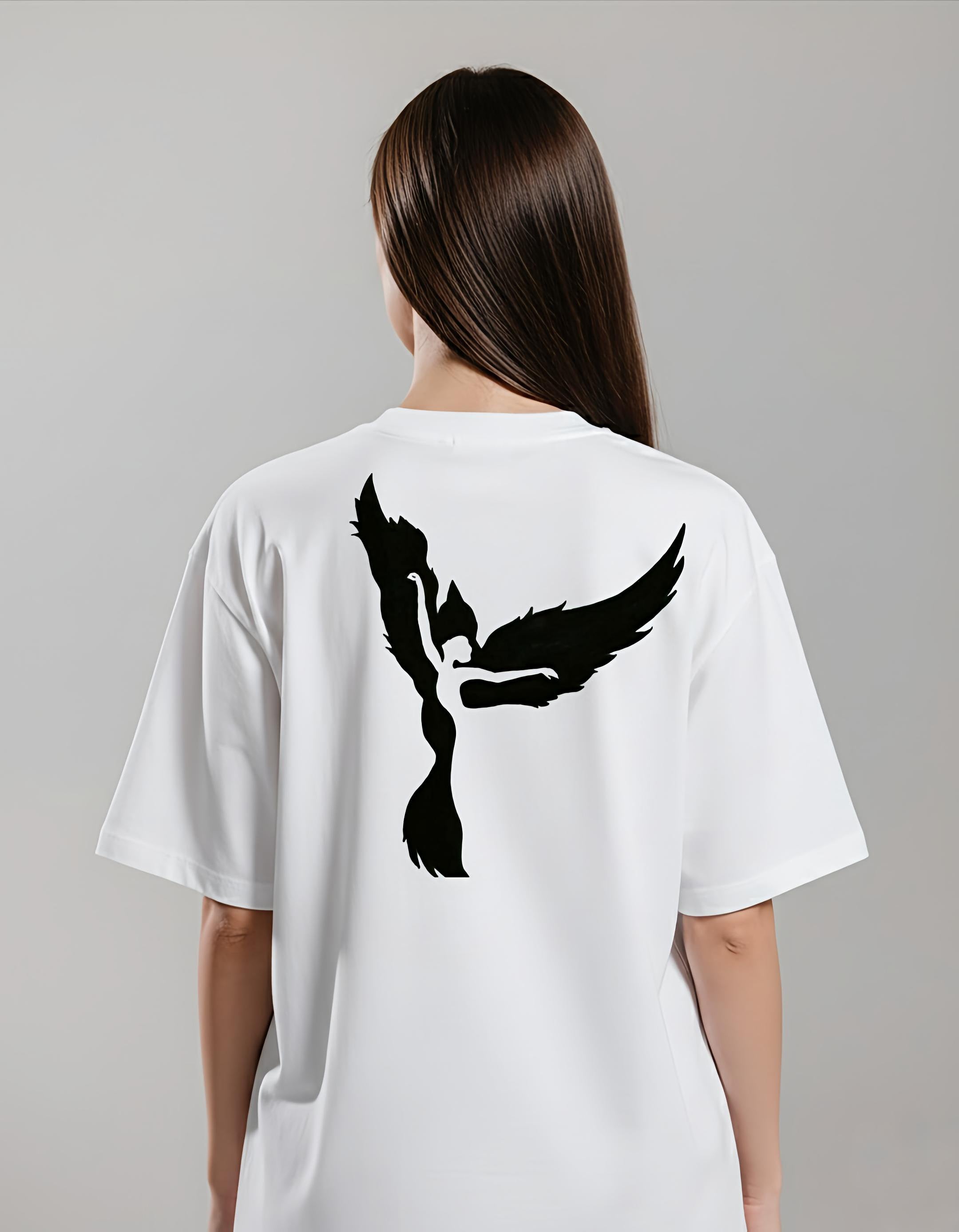 SDCB  /  Fashion   / ANGLE ROSE FACE'  OVERSIZED TEE