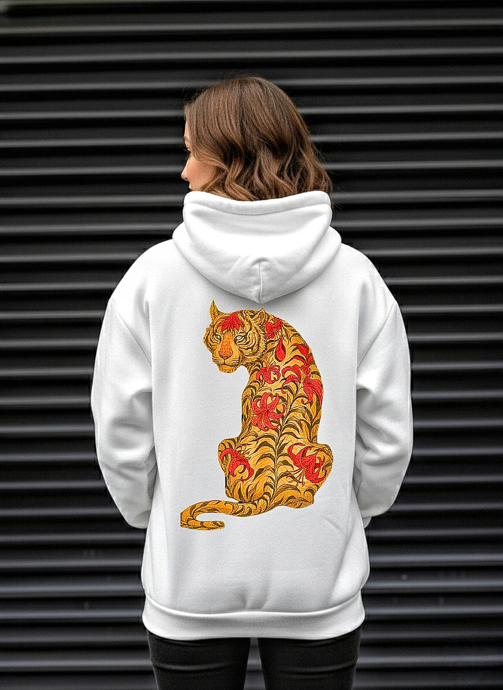 SDCB / Fashion / JAPANESE TIGER & LILY ART HOODIE'