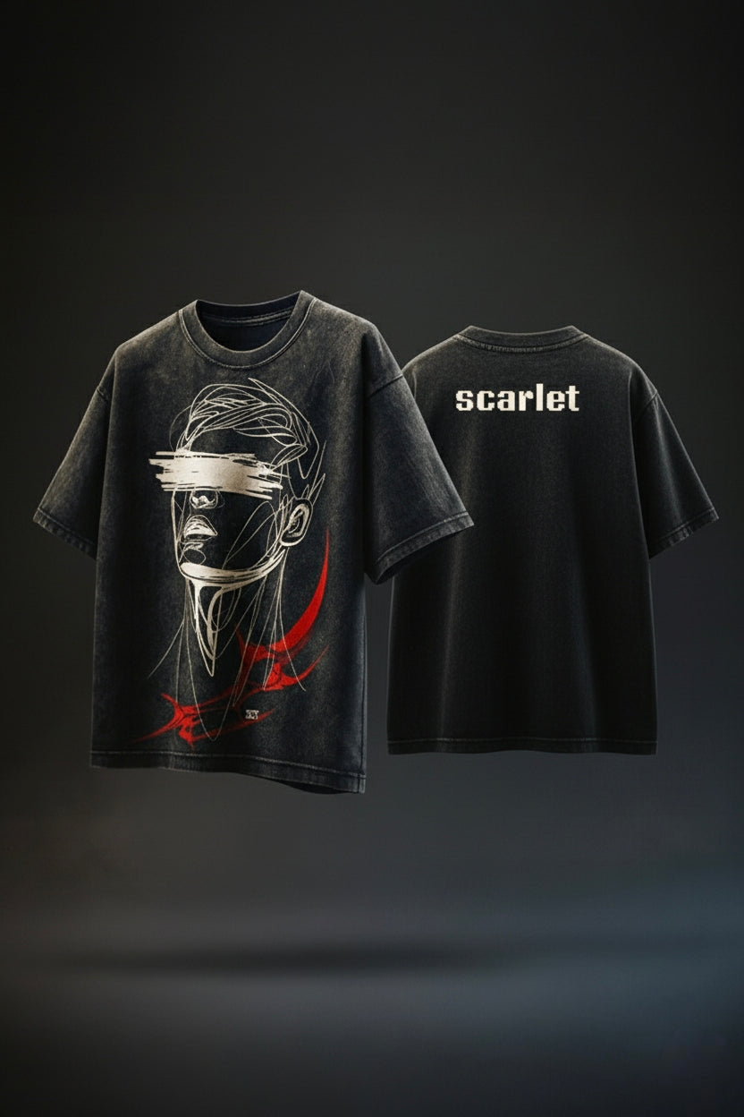 SDCB / Fashion / Scarlet Acidwash Oversized TEE