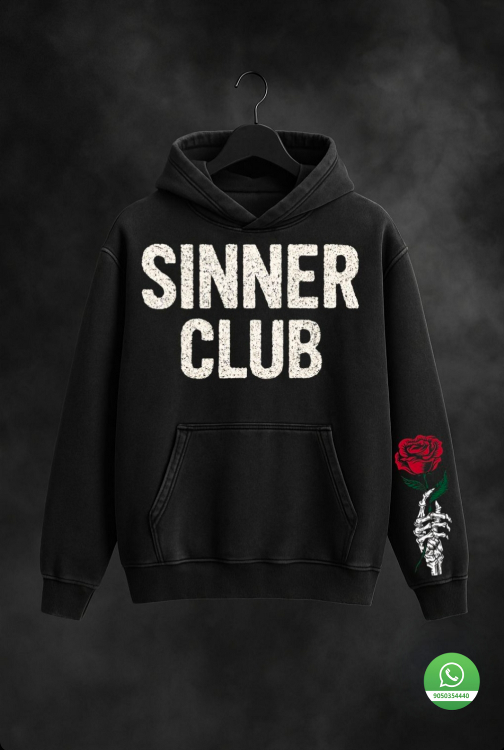 SDCB / Fashion / Sinner Club Acid wash Oversized Hoodie
