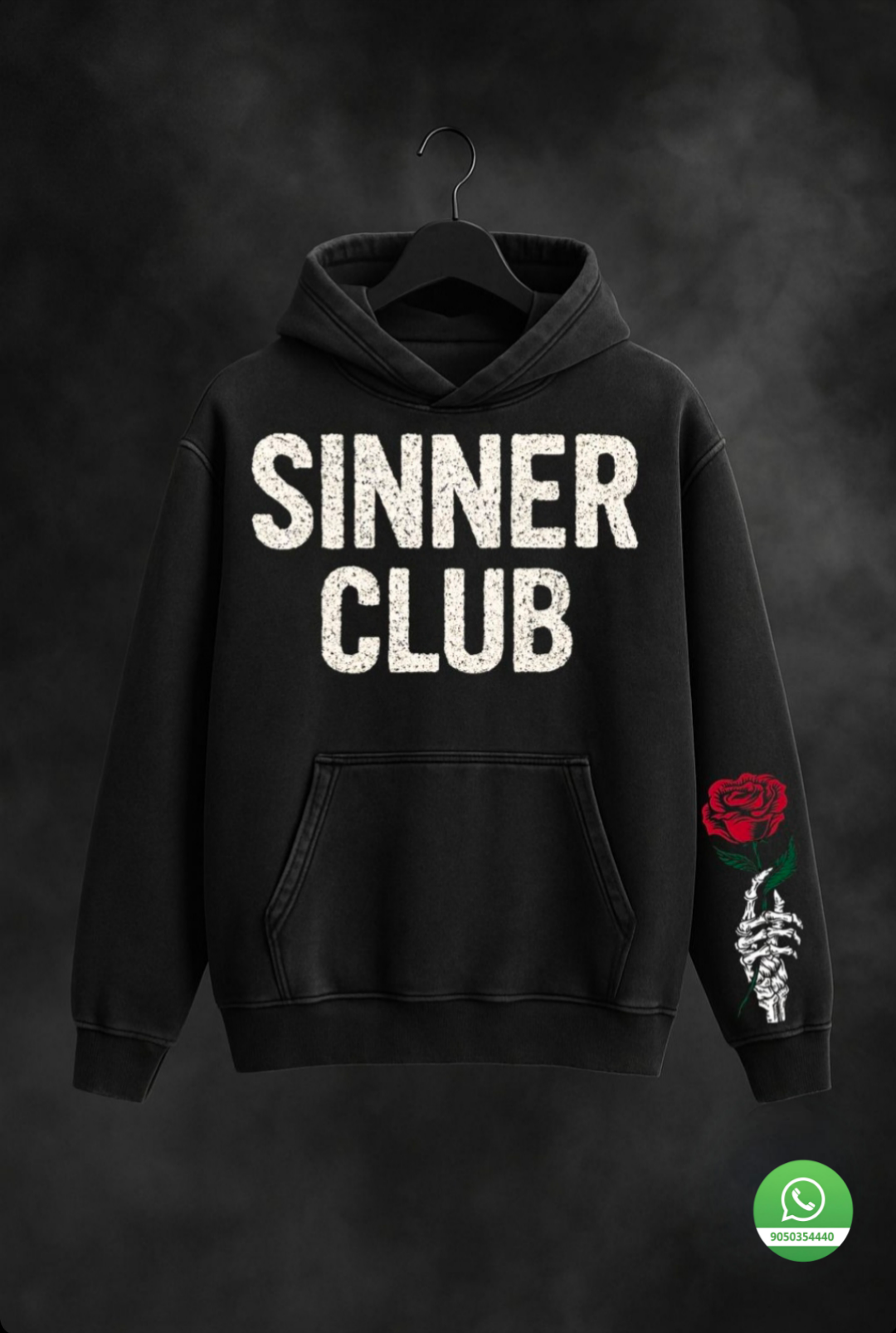 SDCB / Fashion / Sinner Club Acid wash Oversized Hoodie