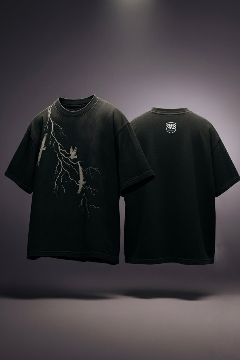 SDCB / Fashion / Freedom Birds Acidwash Oversized TEE