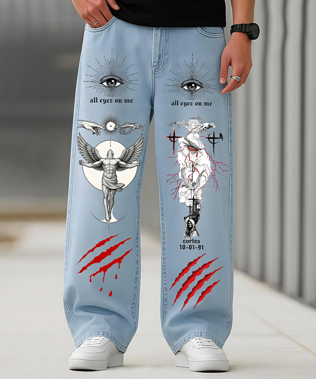 SDCB / Fashion / ART IS NOT A CRIME DESIGNER PRINTED DENIM'