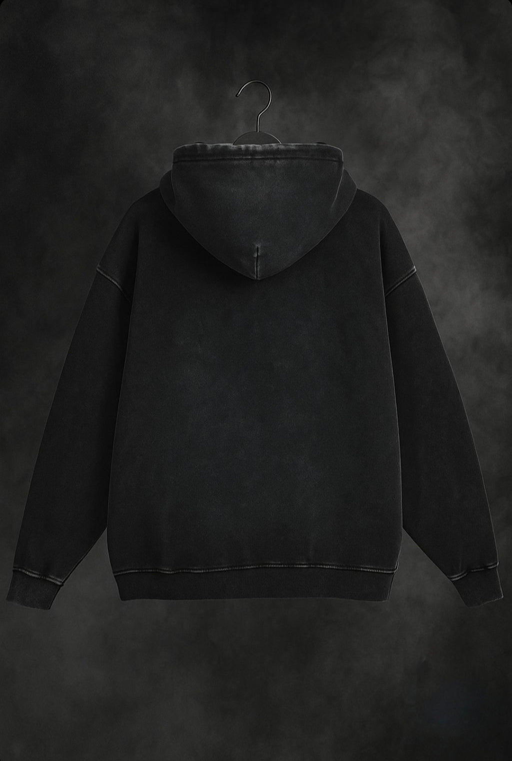 Dark Flare Acid wash Oversized Hoodie