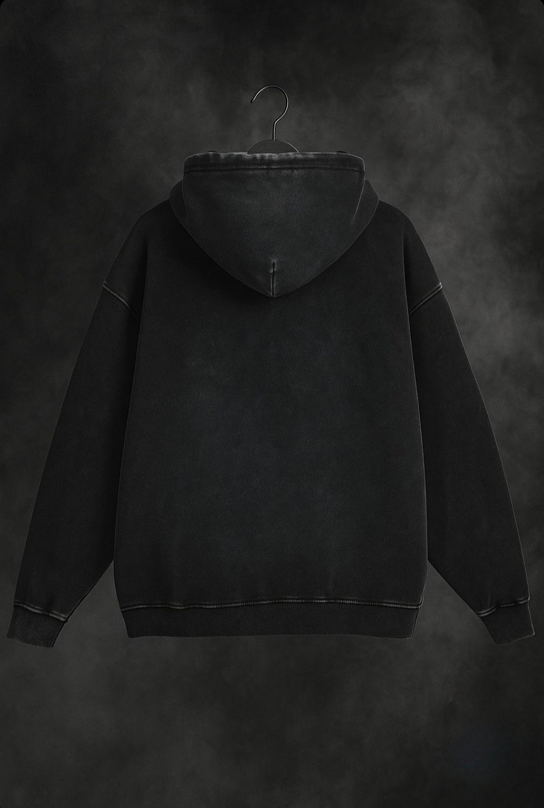 Dark Flare Acid wash Oversized Hoodie