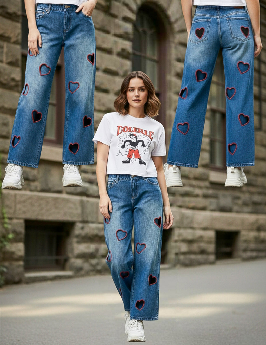 SDCB / Fashion / HEART'                Embrodri Design Denim Jen's